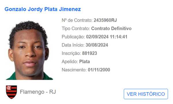 BIDOU! Atacante flamenguista é regularizado e pode estrear; Veja