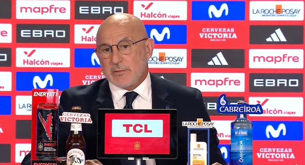 Anúncio lista Espanha Copa 2026 — Foto: Reprodução / YouTube RFEF