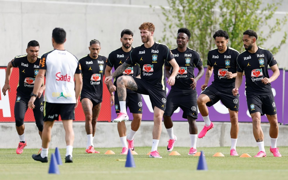 Treino da seleção brasileira nos Estados Unidos