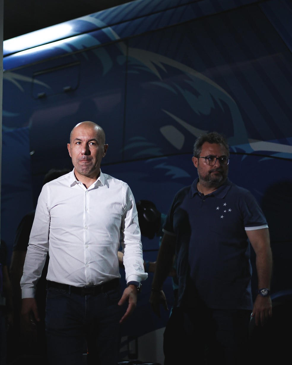 Leonardo Jardim e Alexandre Mattos Cruzeiro — Foto: Gustavo Aleixo/Cruzeiro