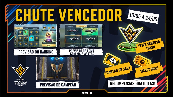 Garena Free Fire - Chute quem serão os vencedores das partidas em #FFCS!  Seus acertos valem tokens que você pode trocar por um Pin limitado do Free  Fire Continental Series!