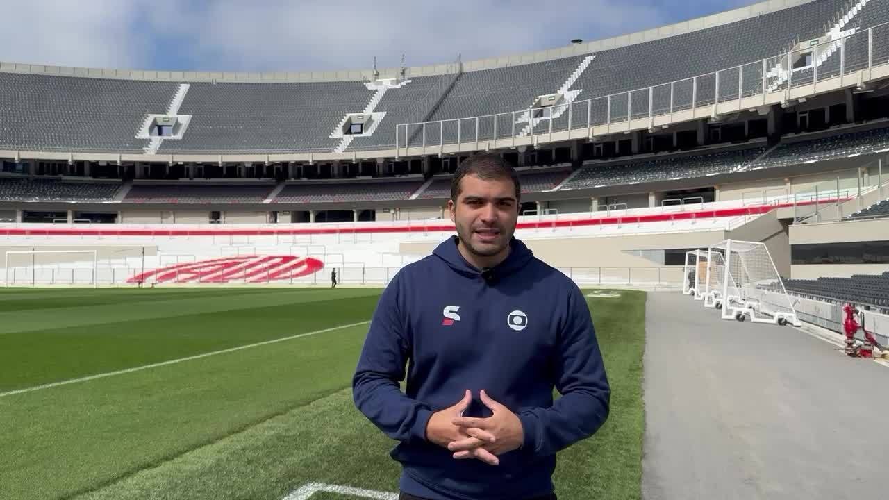 Estádio Monumental é preparado para receber River Plate x Palmeiras; veja fotos e vídeos 
