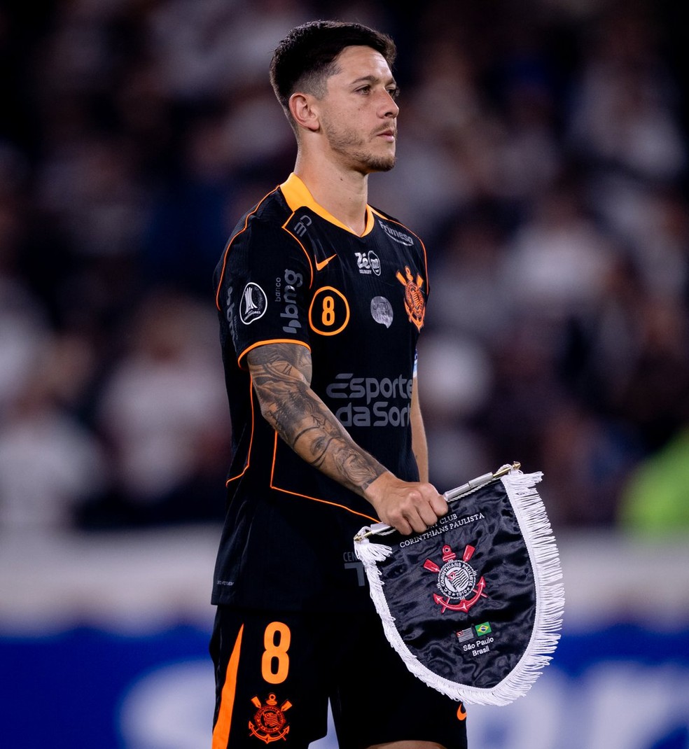 Rodrigo Garro durante estreia do Corinthians na Conmebol Libertadores — Foto: Rodrigo Coca/Agência Corinthians