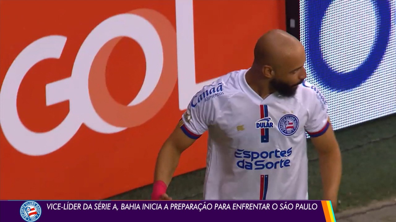 Vice-líder da Série A, Bahia inicia preparação para enfrentar o São Paulo