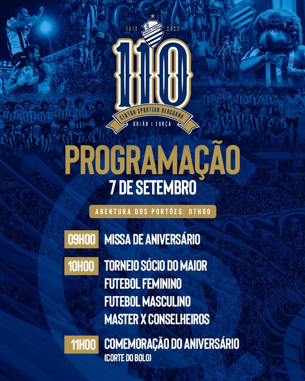 Programação do CSA para o aniversário — Foto: ASCOM CSA