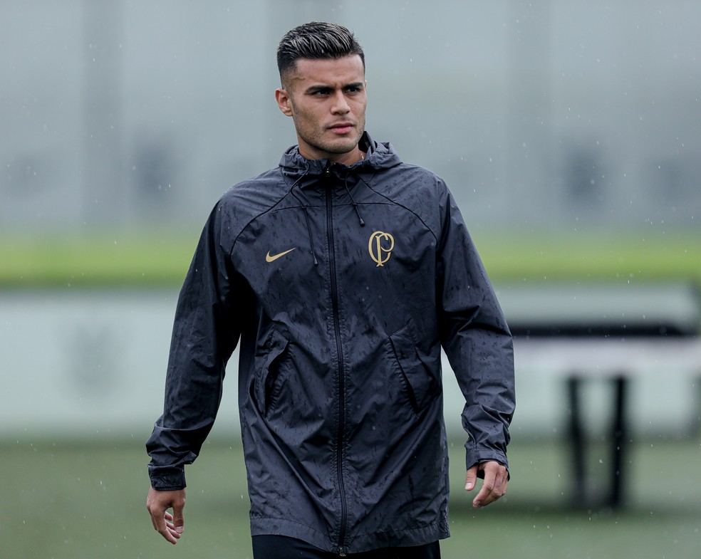 Fausto Vera em treino do Corinthians — Foto: Rodrigo Coca/Ag. Corinthians