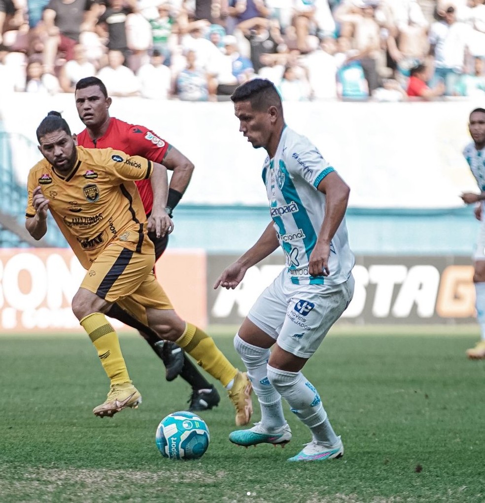 Vinicius Leite em atuação contra o Amazonas na Série C 2023. — Foto: Arquivo Pessoal