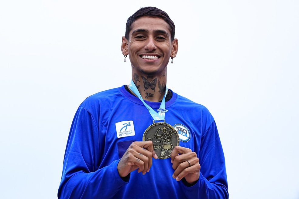 Gabriel Garcia foi campeão dos 200m no Troféu Brasil, em junho — Foto: Ricardo Bufolin / Esporte Clube Pinheiros