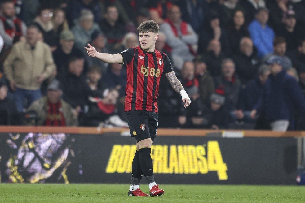 Ben Gannon-Doak, atacante do Bournemouth e da seleção da Escócia — Foto: Robin Jones - AFC Bournemouth/AFC Bournemouth via Getty Images