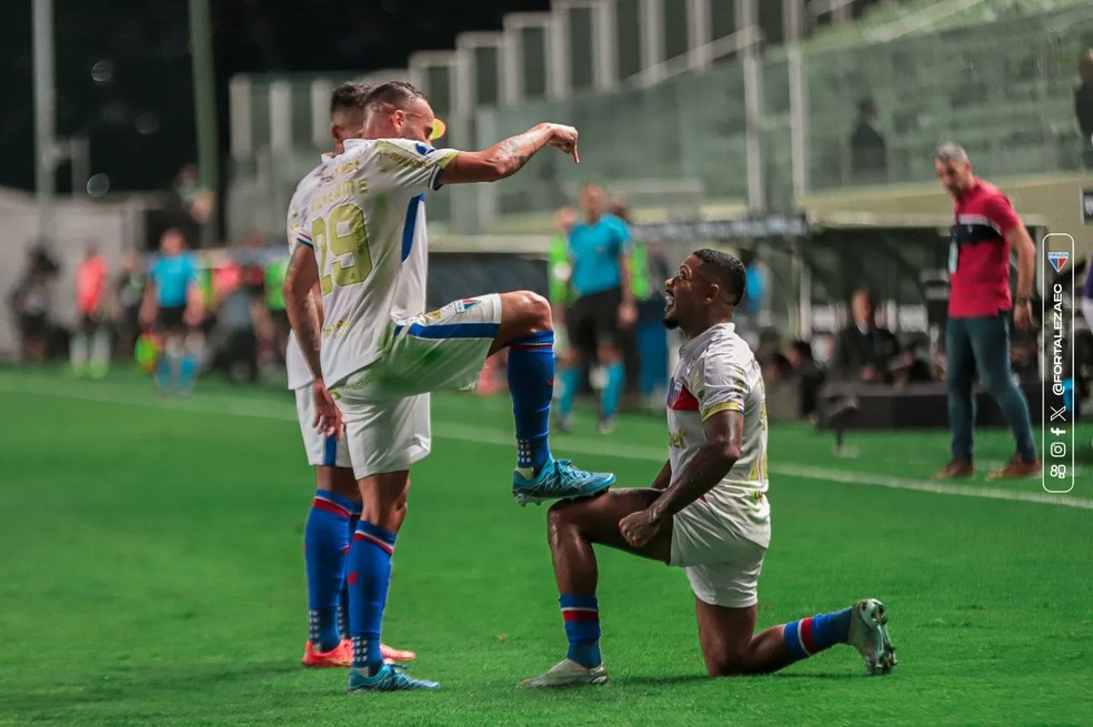 Guilherme em Fortaleza x América-MG em jogo da Sul-Americana — Foto: Mateus Lotif/Fortaleza