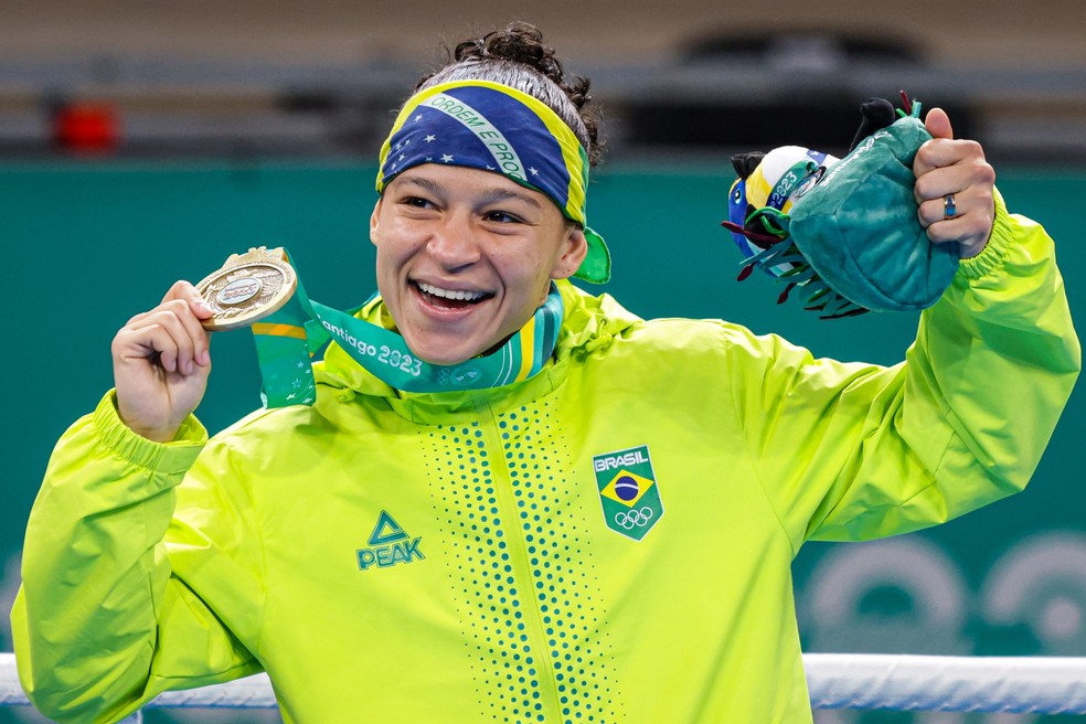 Bia Ferreira conquista medalha de ouro no Pan 2023 — Foto: Wander Roberto/COB 