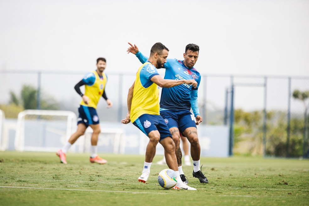 Treino do Bahia no CT Evaristo de Macedo — Foto: Divulgação/EC Bahia