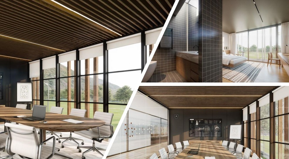 Salas de reuni&otilde;es e concentra&ccedil;&atilde;o para os atletas &mdash; Foto: ge