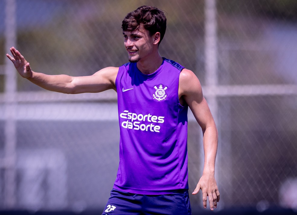 Breno Bidon em treino do Corinthians — Foto: Rodrigo Coca/Agência Corinthians