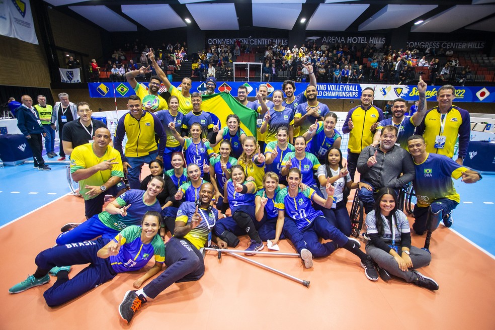 Brasil conquista título mundial inédito no vôlei sentado feminino