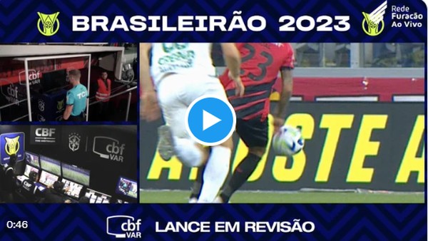 Athletico-PR 0 x 0 Internacional: VAR, lances e gol de mão anulado em jogo  do Brasileirão