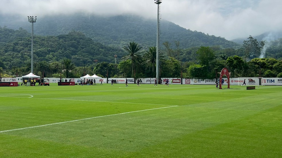 Campo 3 do Ninho do Urubu, CT do Flamengo — Foto: Letícia Marques