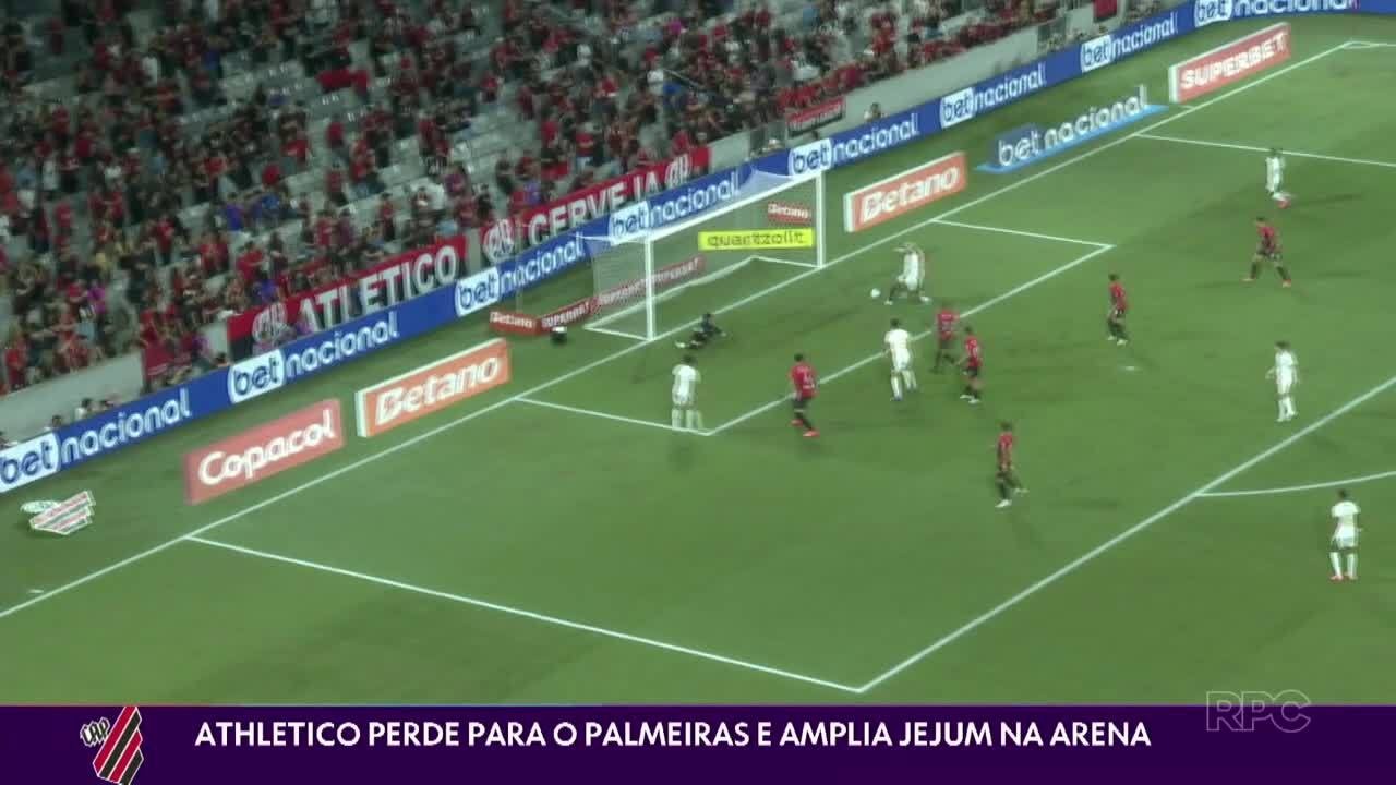 Athletico perde para o Palmeiras e amplia jejum na Arena