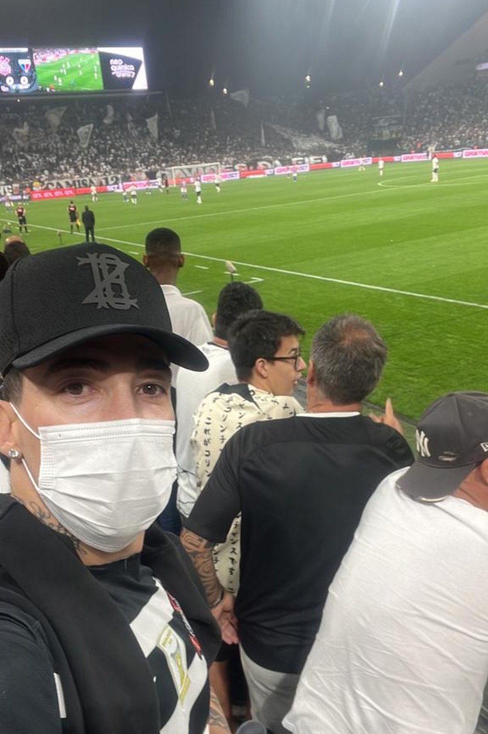 Rildo em jogo do Corinthians como torcedor — Foto: Arquivo pessoal