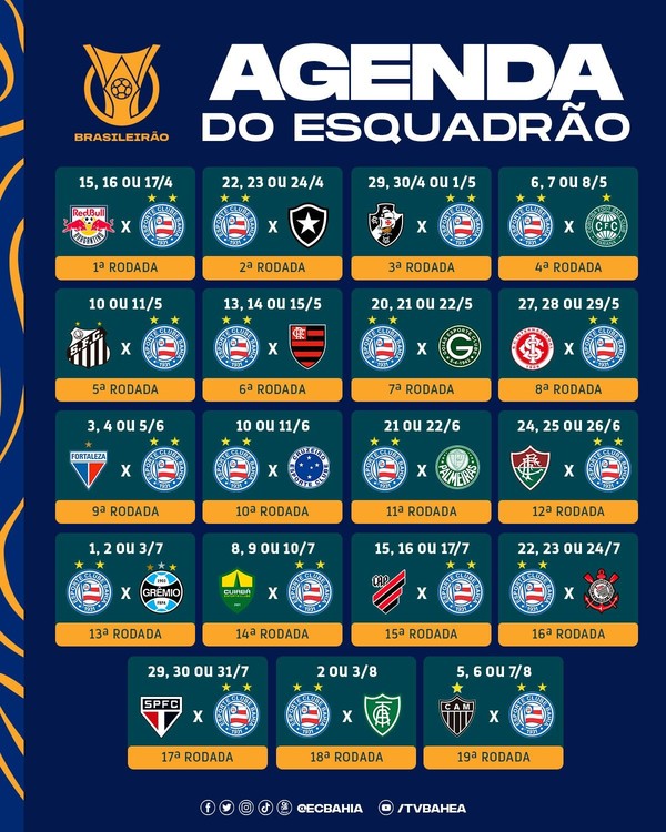 Confira todos os jogos deste domingo do Campeonato Brasileiro