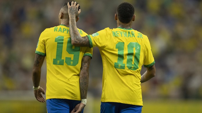 Raphinha diz que Lewa é melhor do que esperava e lembra conselho de Neymar  na chegada à Seleção | seleção brasileira | ge