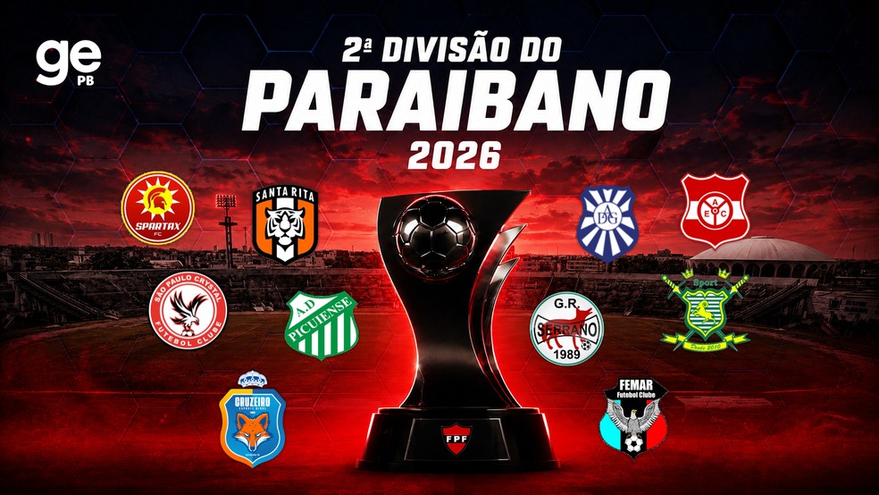 Guia da 2ª divisão do Campeonato Paraibano 2026 — Foto: Arte: João Pedro Gomes/ge