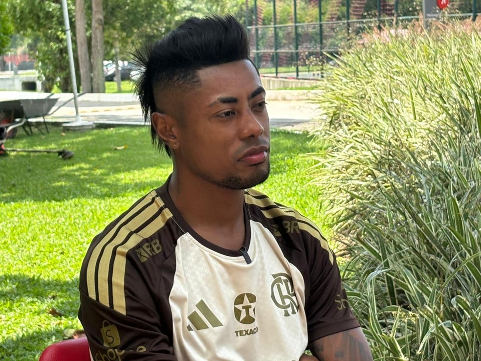 Bruno Henrique, �dolo do Flamengo, em entrevista ao ge � Foto: Emanuelle Ribeiro