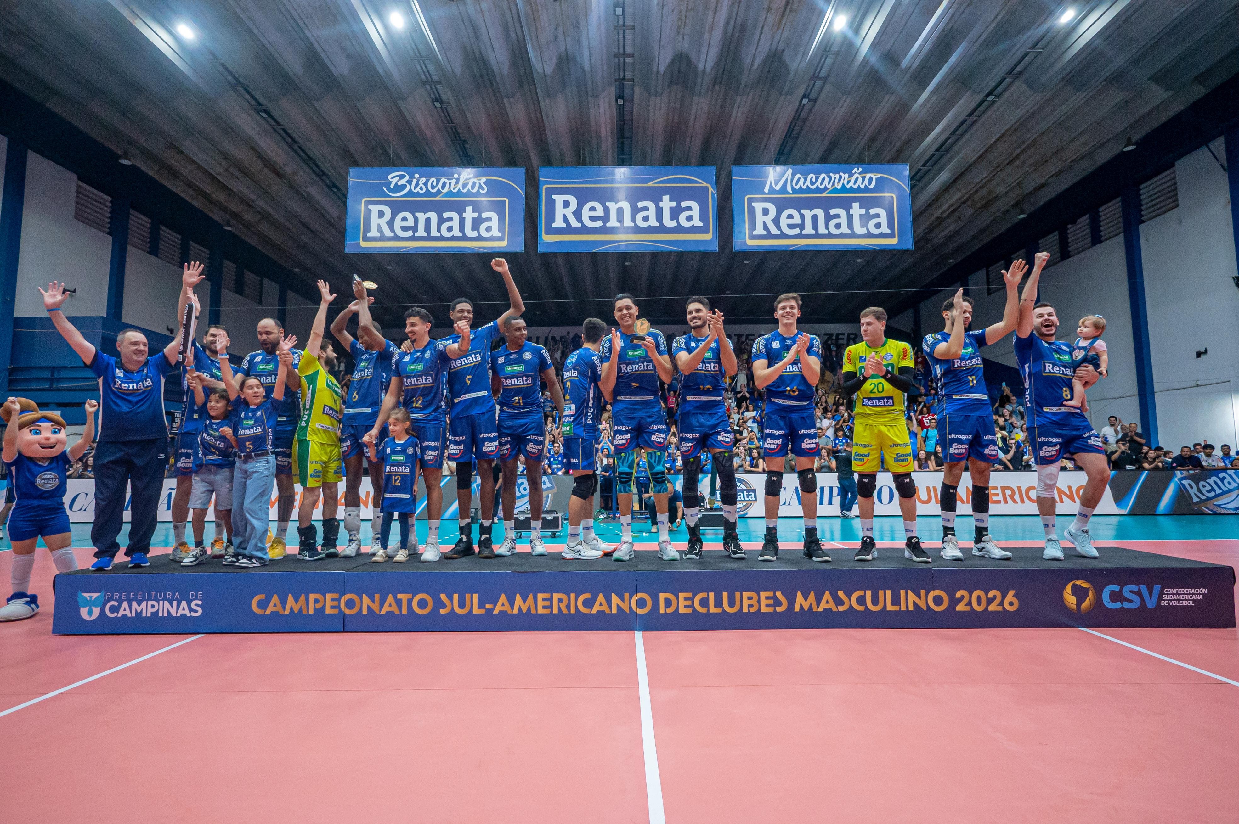 Campinas destrona Cruzeiro e é campeão sul-americano de vôlei após virada épica!