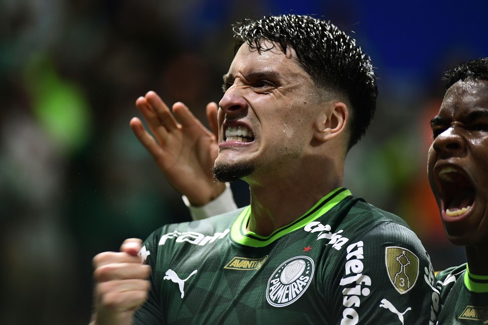 Gol de Piquerez em Palmeiras x Boca Juniors — Foto: Marcos Ribolli