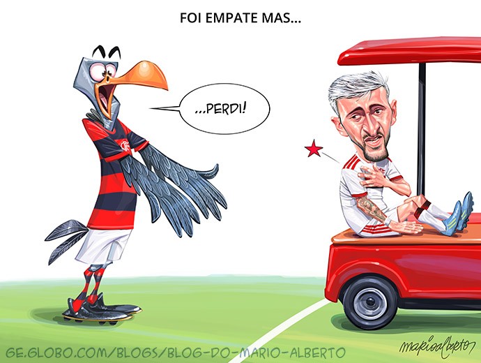 Perdeu mais do que empatou