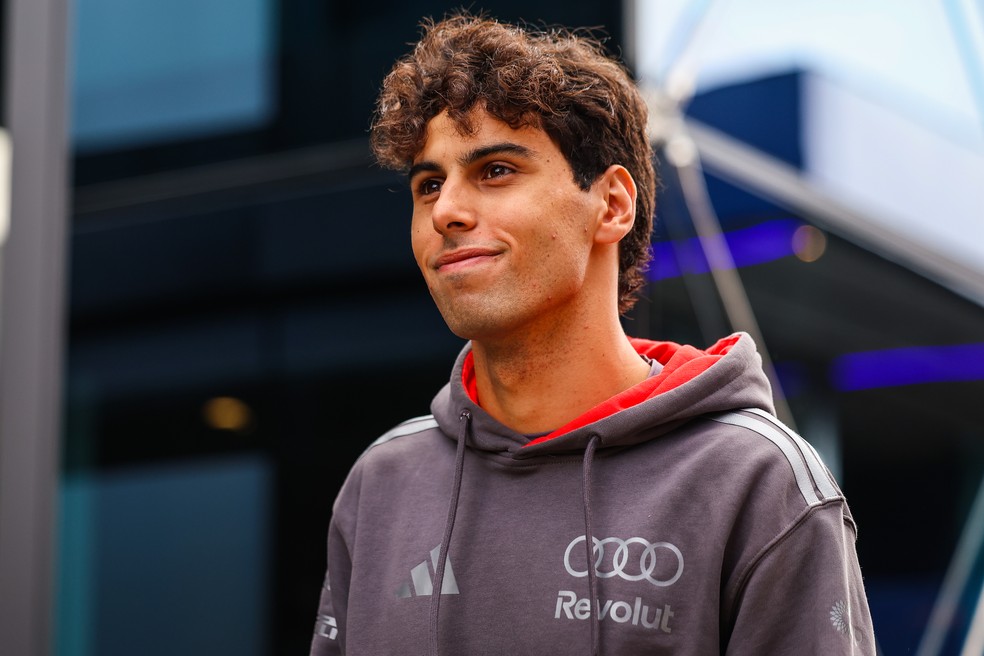Gabriel Bortoleto chegou em oitavo lugar no GP da Bélgica da F1 2026 — Foto: Jayce Illman/Getty Images
