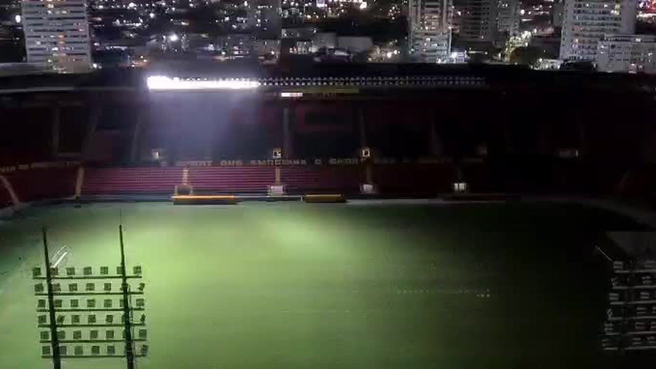 Sport testa nova iluminação da Ilha do Retiro