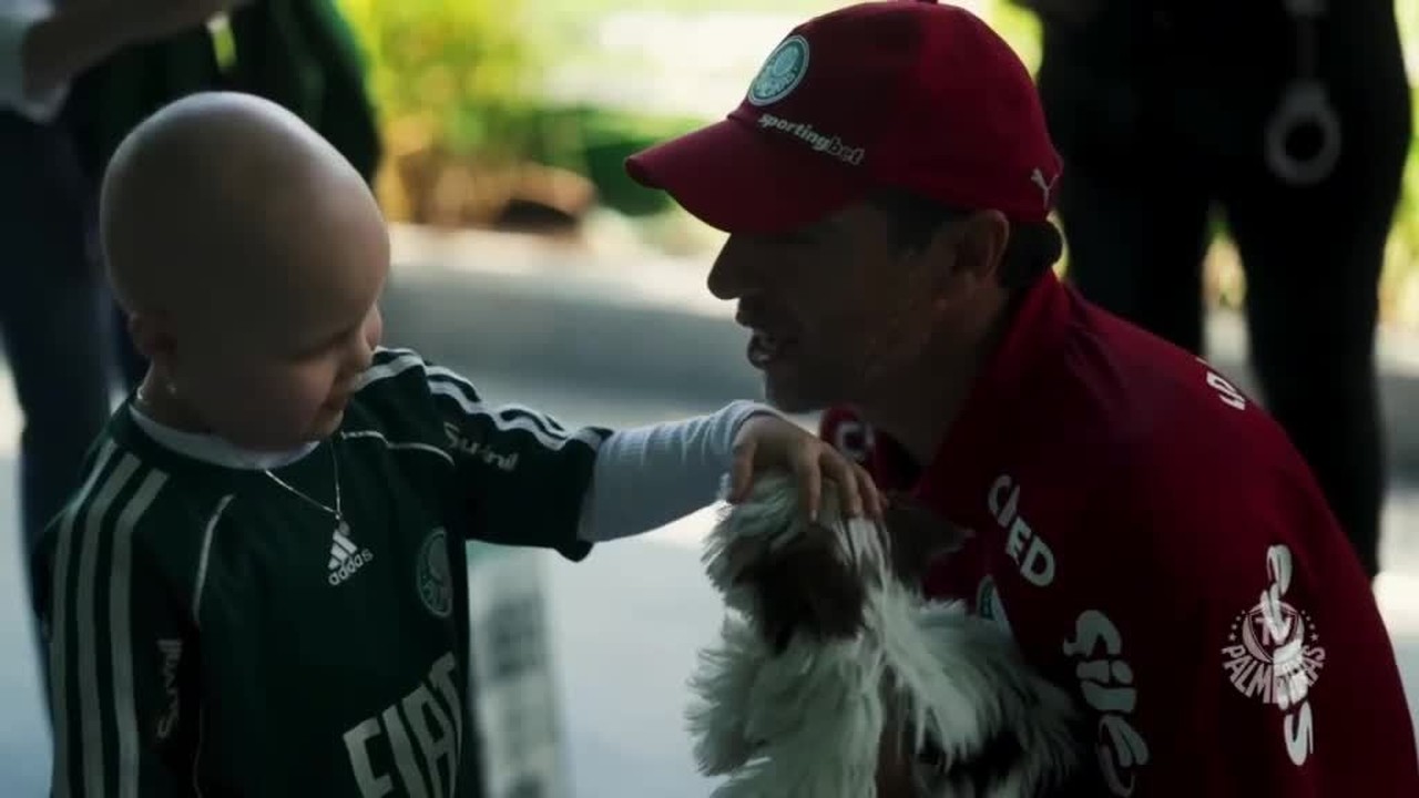 REALIZOU SONHOS! Pequenos torcedores vivem dia especial com elenco e Abel Ferreira no Palmeiras