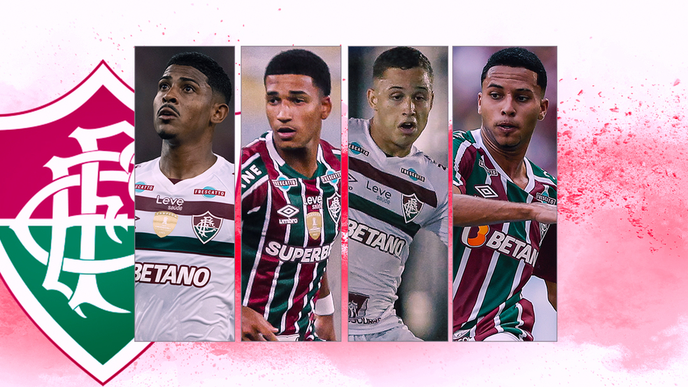 Festa em hotel faz John Kennedy, Alexsander, Kauã Elias e Arthur serem afastados no Fluminense — Foto: Editoria de Arte