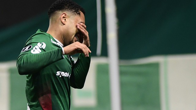 Vitor Roque em Palmeiras x Cerro Porteño
