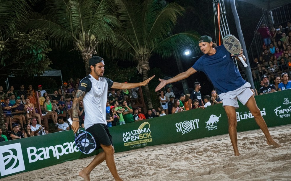 Nicolas Gianotti e Mattia Spoto na edição passada do Amazônia Open — Foto: Foto: Veiga Produções
