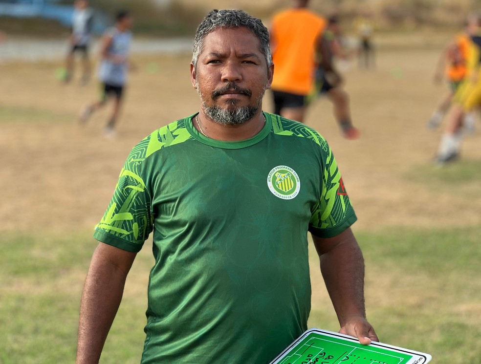 Fábio Duarte, técnico paraense de 40 anos, comanda o Progresso no Roraimense 2025 — Foto: Divulgação/Progresso