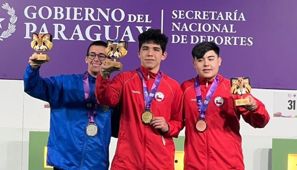 Caio Almeida, Diego Parra e José Aguillera — Foto: Ana Patricia (COB)