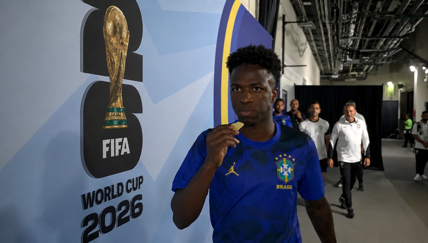 Por que Vini Jr. come abacaxi antes dos jogos da Copa?
