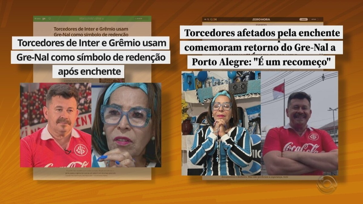 Reconstrução de Inter e Grêmio se destaca com retorno do Gre-Nal ao RS.