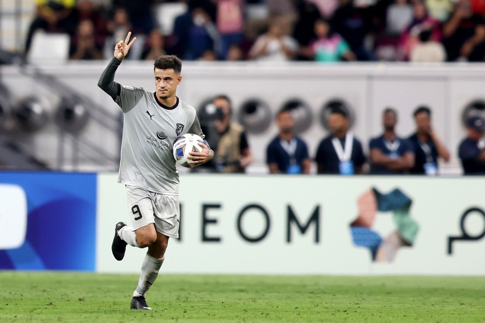 Philippe Coutinho em a��o pelo Al Duhail � Foto: Mohamed Farag/Getty Images