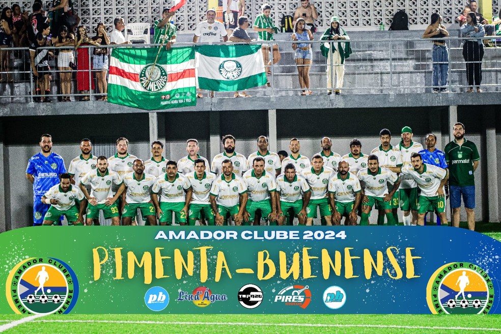 Palmeiras de Pimenta Bueno em disputas do Amador Clubes — Foto: Diego Rafael/Divulgação