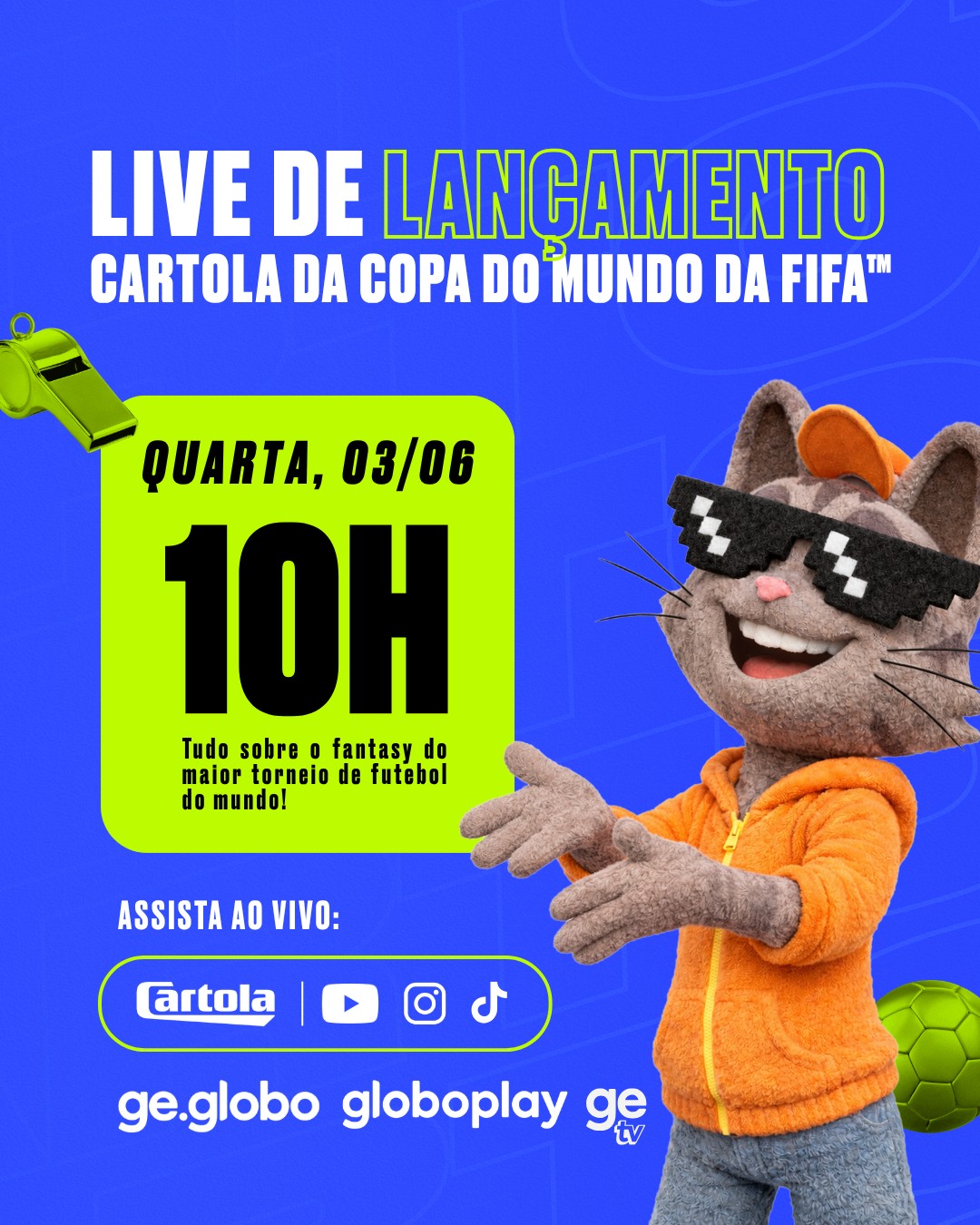 Lançamento do Cartola da Copa do Mundo da FIFA™: data, horário e onde assistir ao vivo