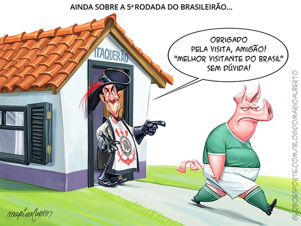 A história do décimo título brasileiro do Palmeiras contada em dez charges
