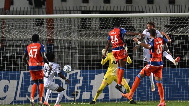 Gol do Puerto Cabello contra o Atl&eacute;tico-MG, pela Sul-Americana