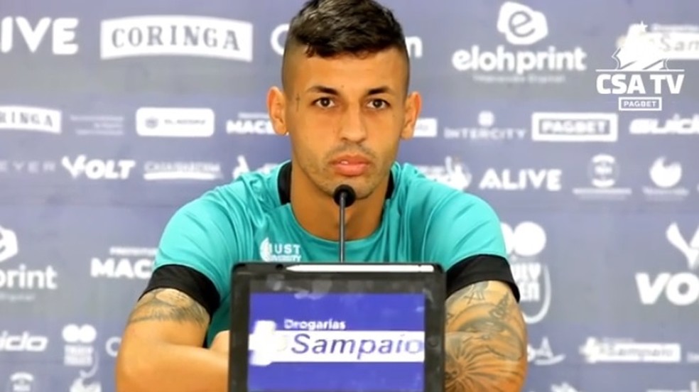 Marciel admitiu ansiedade do CSA para avançar de fase — Foto: Reprodução/CSA TV