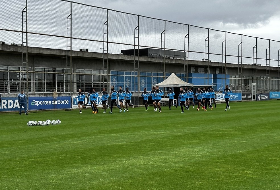 Grupo do Grêmio em treino — Foto: Divulgação/Grêmio