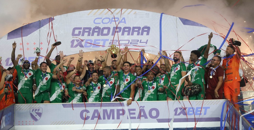 Tuna Luso celebra título da Copa Grão-Pará 2024 — Foto: Claudio Pinheiro/O Liberal