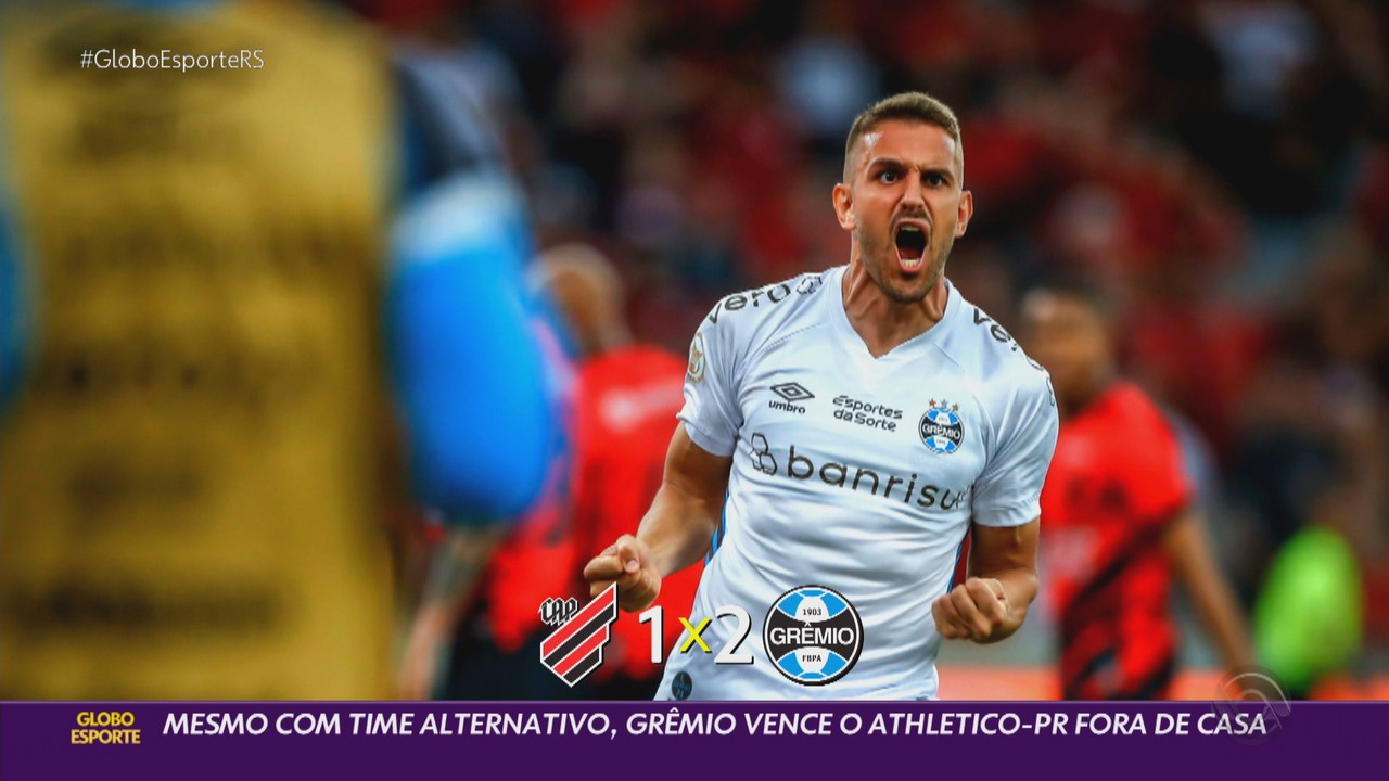 Mesmo com time alternativo, Grêmio vence o Athletico-PR fora de casa