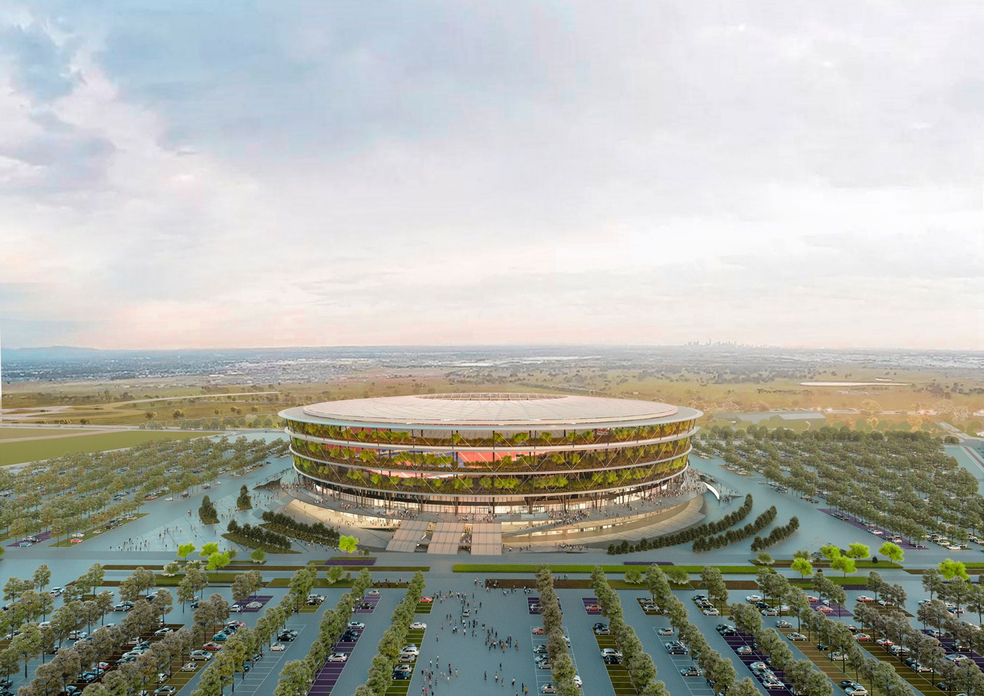 Sérvia inicia construção de estádio ecológico com 60 mil lugares em Belgrado — Foto: Divulgação